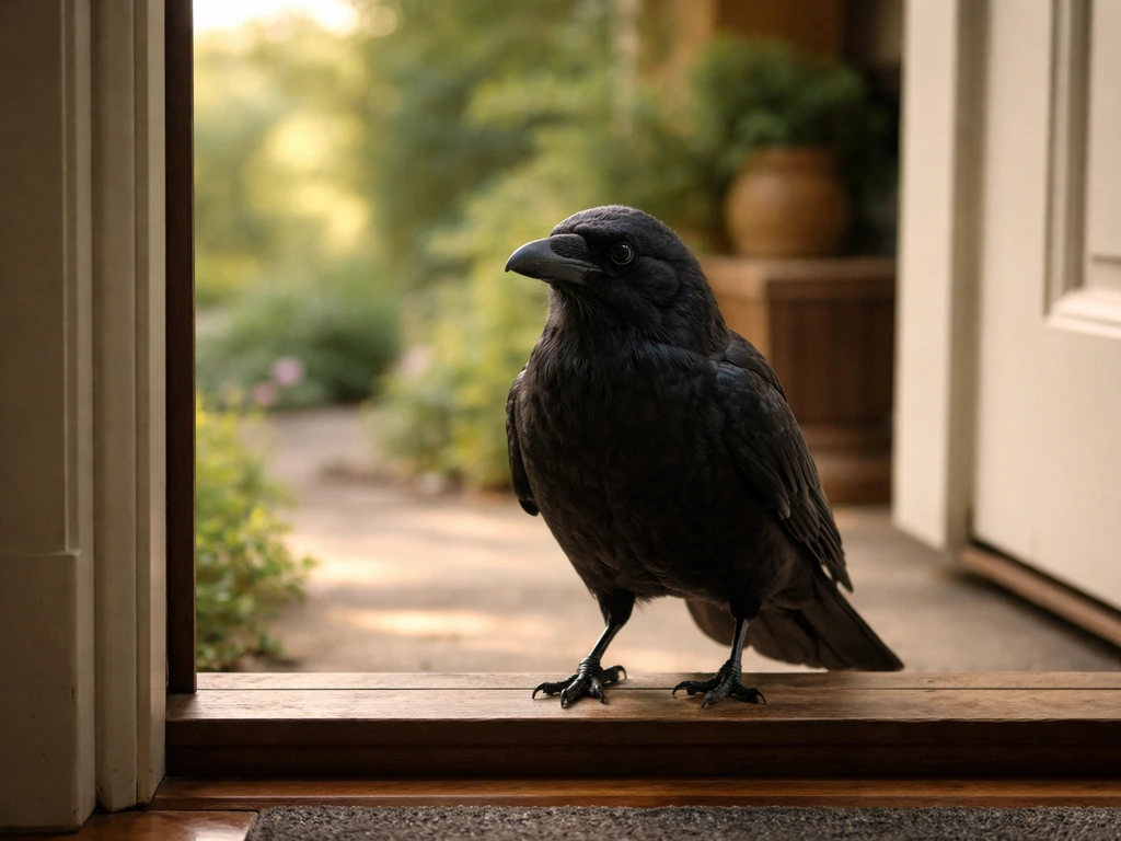 What Does It Mean When a Black Bird Visits or Follows You