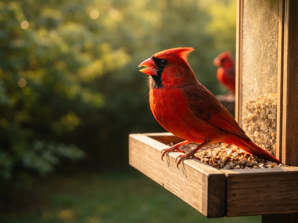 Cardinals at Your Bird Feeder When Angels Are Near