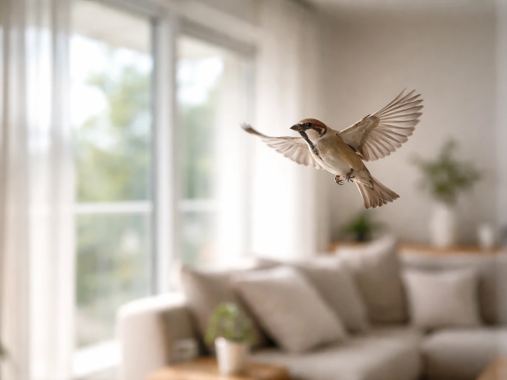 Bird Flying in the House Meaning and What to Do Now