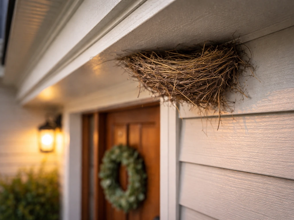 Meaning of Bird Nest at Front Door and What to Do Next